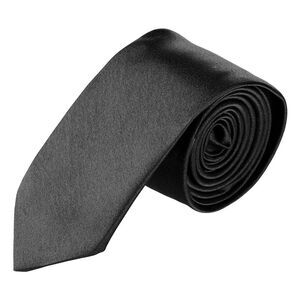 Men Ties Solid Color Self-tied Necktie 140 x 5cm/55"; x 5";(L*Max.W) Black